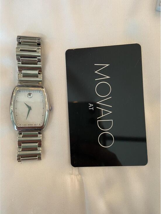 MOVADO Silver Ladies Watch Mother Of Pearl Women’s NEEDS BATTERY main image 6